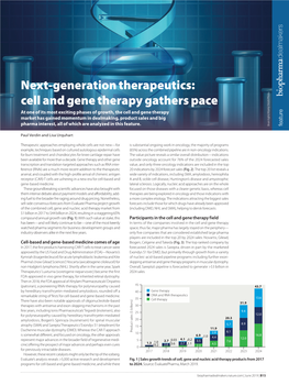 Cell and Gene Therapy Gathers Pace