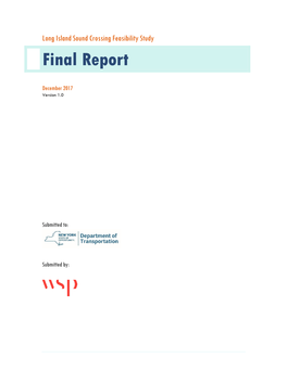 Long Island Sound Crossing Feasibility Study Final Report