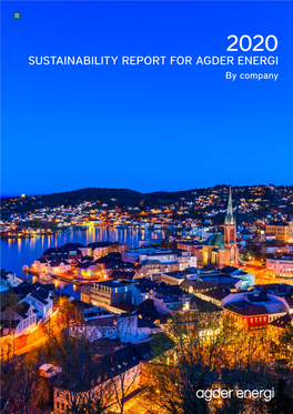 SUSTAINABILITY REPORT for AGDER ENERGI by Company