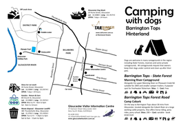 Camping OPEN: 7 Days—24 Hours with Dogs Barrington Tops at Riverwood Downs Hinterland