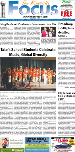 Tate's School Students Celebrate Music, Global Diversity