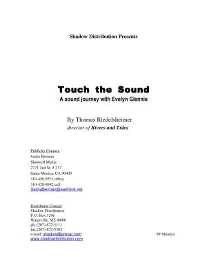 Touch the Sound a Sound Journey with Evelyn Glennie