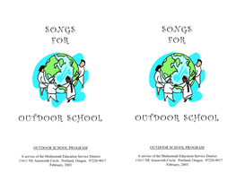 Songs for Outdoor School Songs for Outdoor School