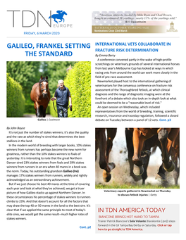 Galileo, Frankel Setting the Standard Cont