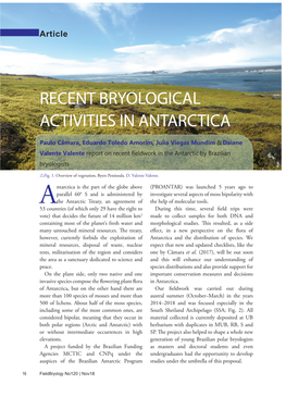 Recent Bryological Activities in Antarctica