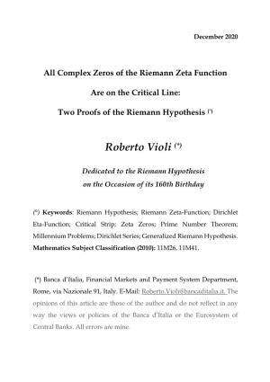 Complex Zeros of the Riemann Zeta Function Are on the Critical Line