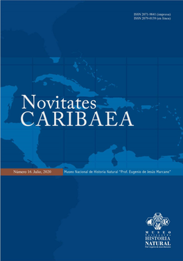 Novitates Caribaea 16: 1–19, 2020 1