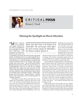Shining the Spotlight on Movie Microbes