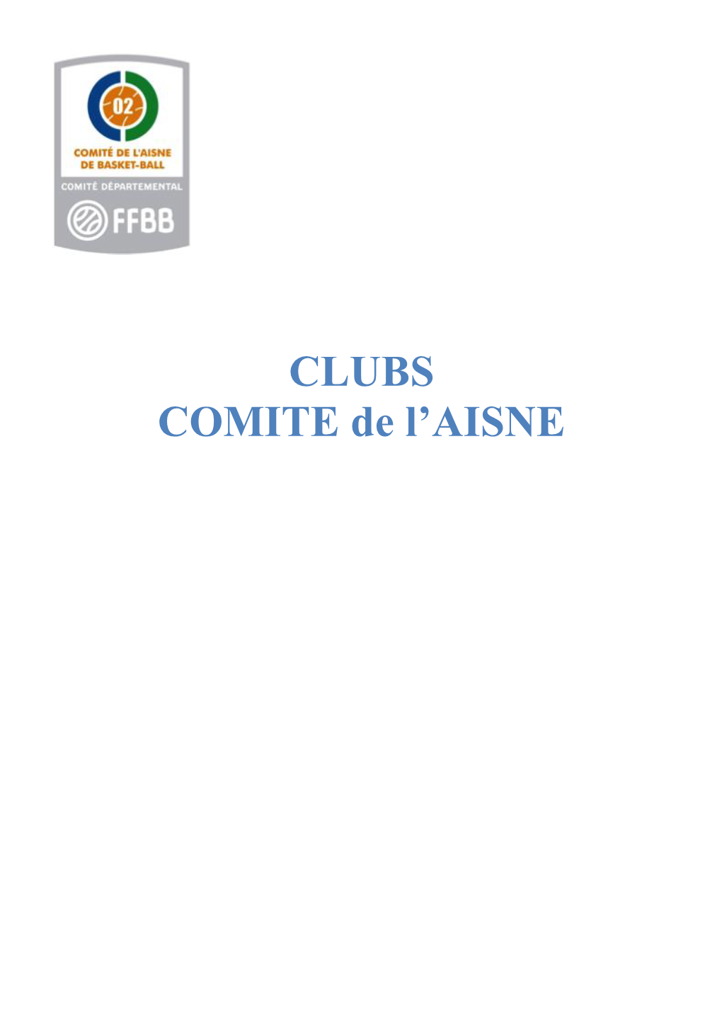 CLUBS COMITE De L'aisne