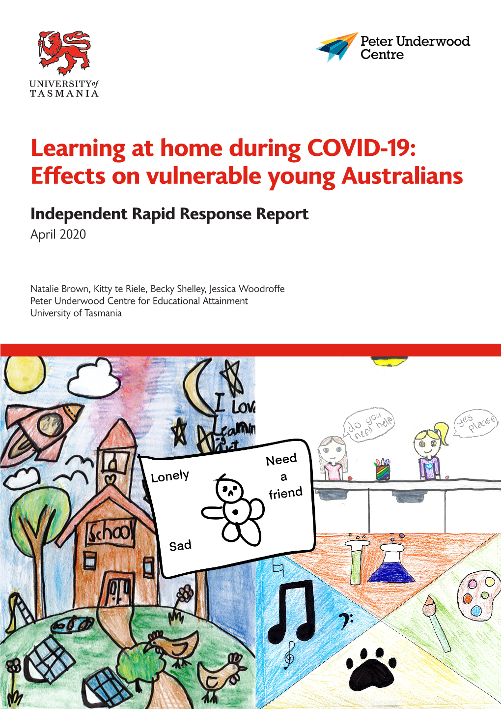 Learning at Home During COVID-19: Effects on Vulnerable Young Australians Independent Rapid Response Report April 2020