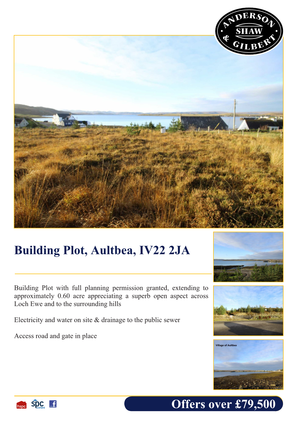 Offers Over £79,500 Building Plot, Aultbea, IV22