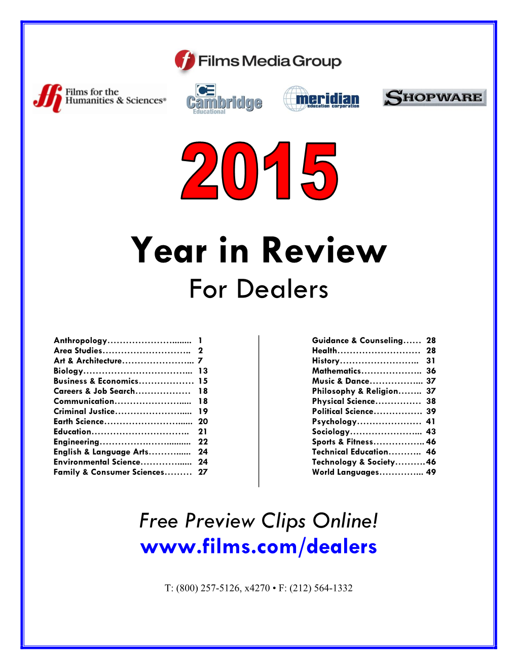 Year in Review for Dealers