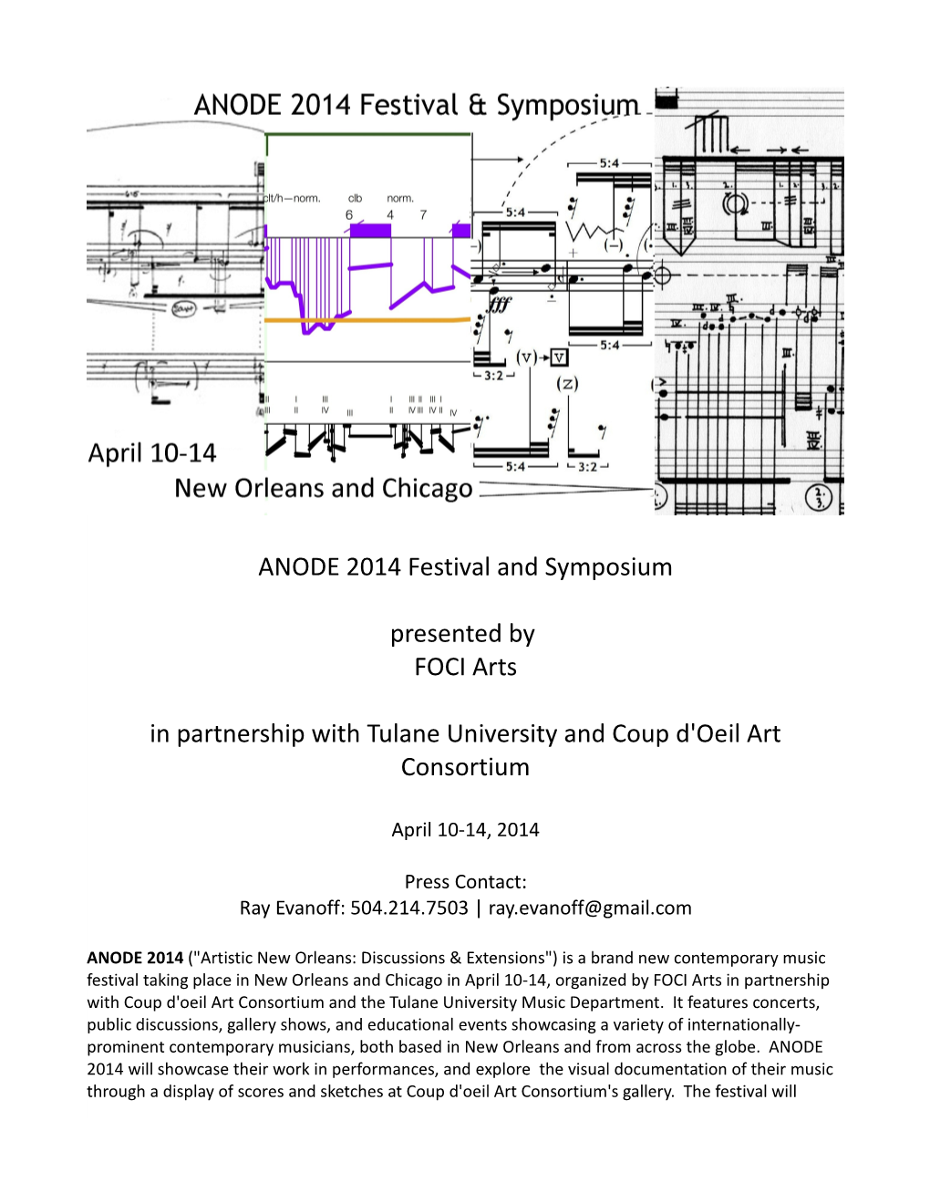 ANODE 2014 Press Release
