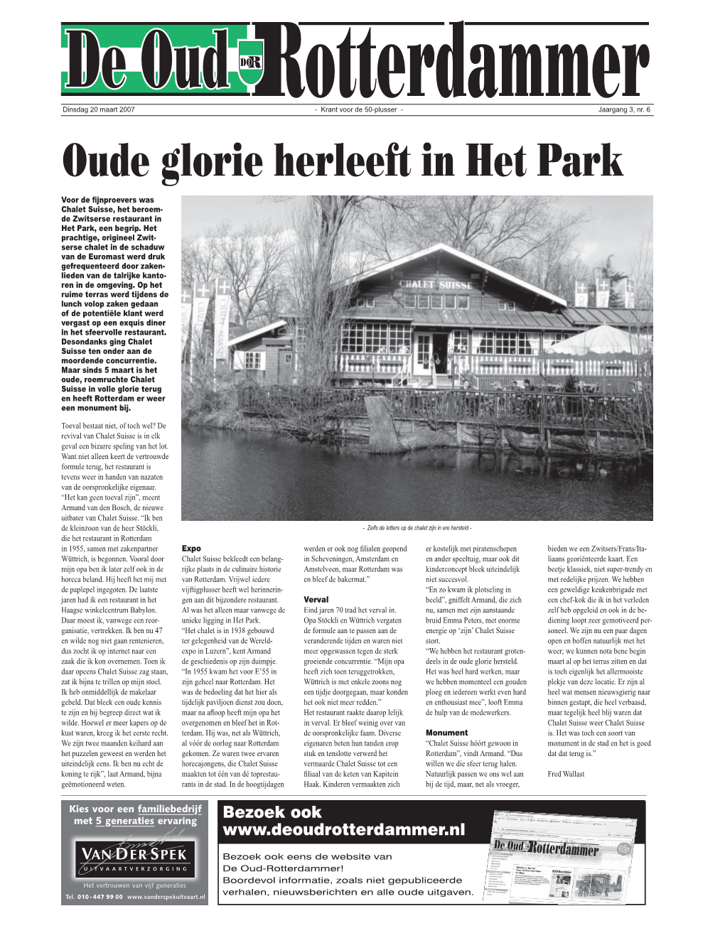 Oude Glorie Herleeft in Het Park