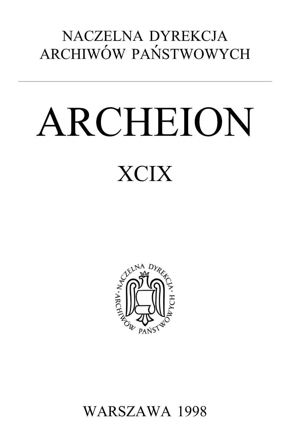 Archeion Xcix