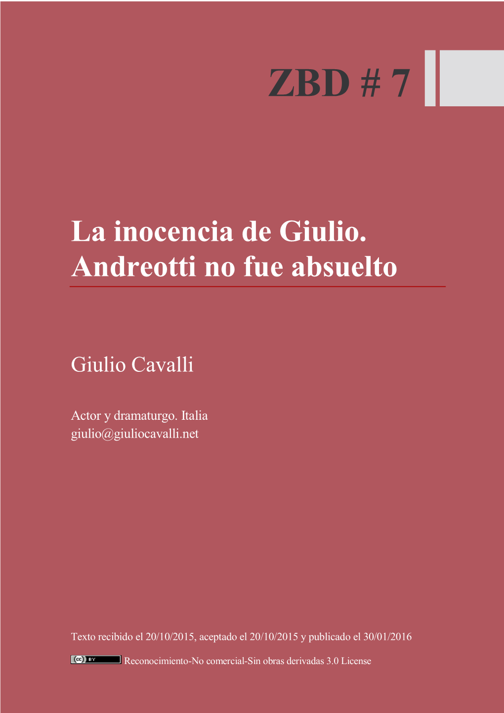 La Inocencia De Giulio. Andreotti No Fue Absuelto
