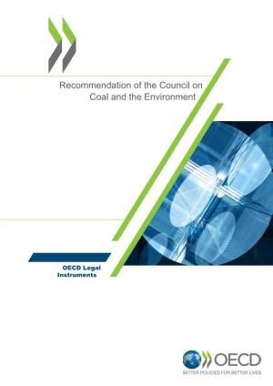 Recommendation of the Council on Coal and the Environment 8