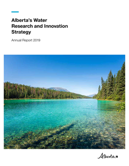 Alberta's Water Research and Innovation Strategy
