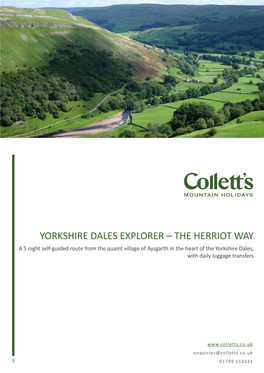 Yorkshire Dales Explorer – the Herriot