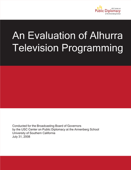 An Evaluation of Alhurra Television Programming
