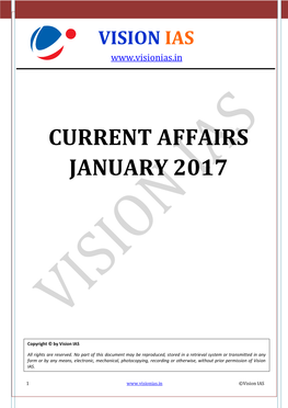 Current Affairs January 2017