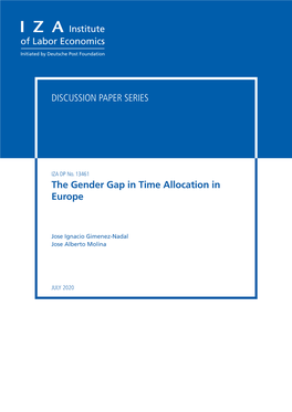 The Gender Gap in Time Allocation in Europe