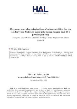 Discovery and Characterization Of