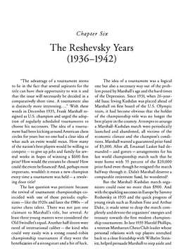 The Reshevsky Years (1936-1942) 47