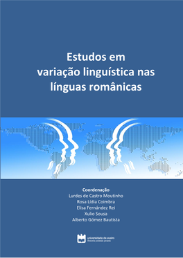 Estudos Em Variação Linguística Nas Línguas Românicas 1