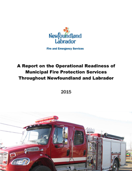 Municipal Fire Protection Services Report