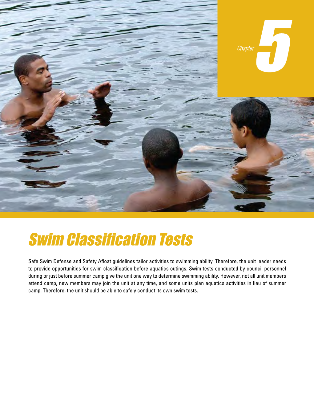 bsa-swim-classification-test-guidelines-docslib