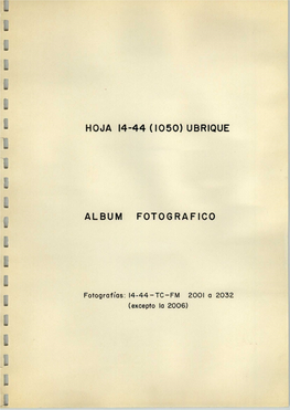 HOJA 14-44 (1050) UBRIQUE R ÁLBUM FOTOGRÁFICO 1