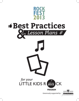 Best Practices & Lesson Plans