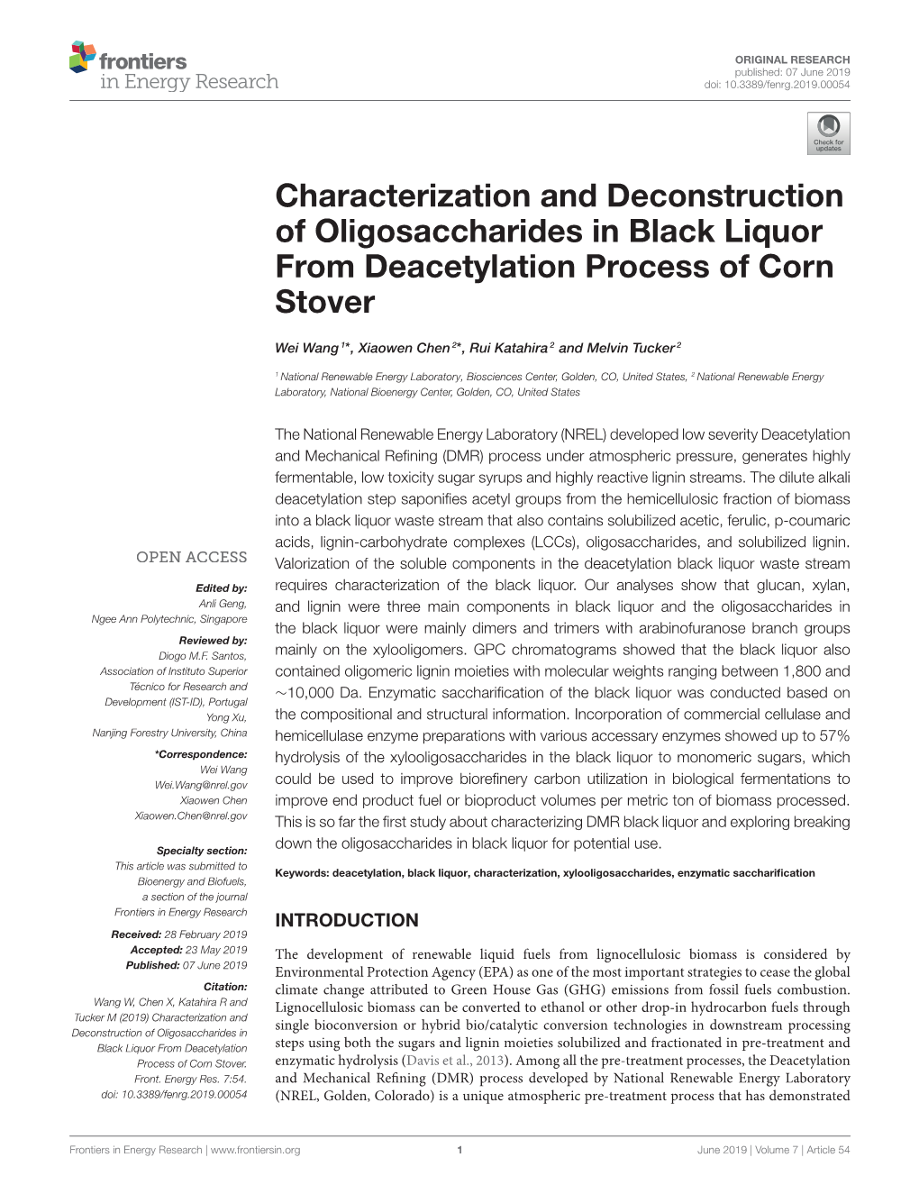 Characterization and Deconstruction of Oligosaccharides in Black Liquor from Deacetylation Process of Corn Stover