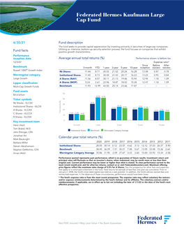 Federated Hermes Kaufmann Large Cap Fund