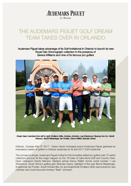 The Audemars Piguet Golf Dream Team Takes Over in Orlando