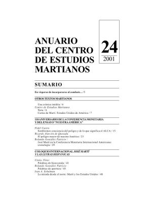 Anuario CEM No. 24/2001
