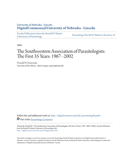 The Southwestern Association of Parasitologists
