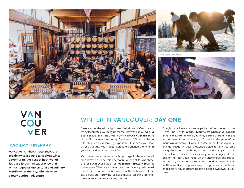 Winter in Vancouver: Day One