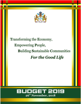 Guyana 2019 Budget Statement