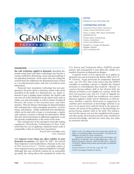 Summer 2007 Gems & Gemology Gem News