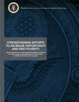Recommendations to Address Poverty and Inequality