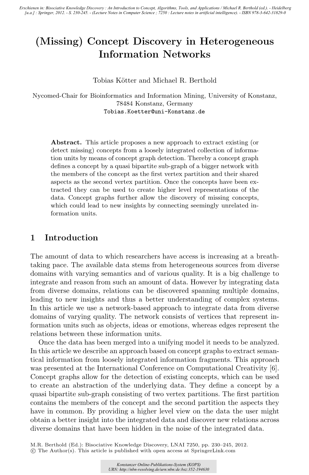 (Missing) Concept Discovery in Heterogeneous Information Networks