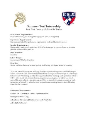 Bent Tree Country Club and FC Dallas