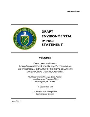 Draft Environmental Impact Statement