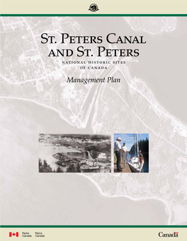 St. Peters Canal and St. Peters National Historic Sites of Canada Management Plan Ii