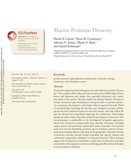 Marine Protistan Diversity
