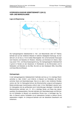 Hydrogeologische Gebietseinheit 2 [Hg 2]: Vier- Und Marschlande