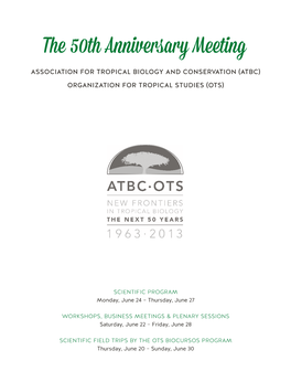 The 50Th Anniversary Meeting