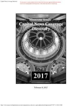 Capitol News Coverage Directory
